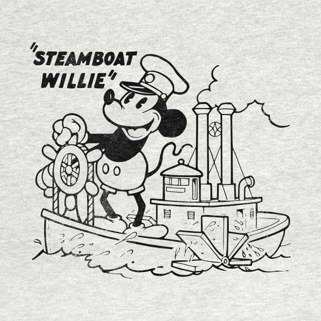 Steamboat Willie Vintage by MEWRCH